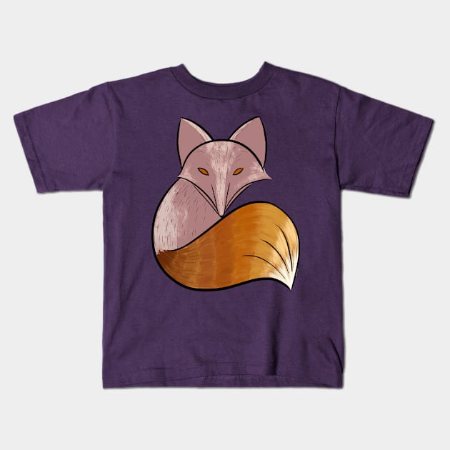 Ginger Fox Kids T-Shirt by quenguyen